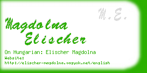magdolna elischer business card